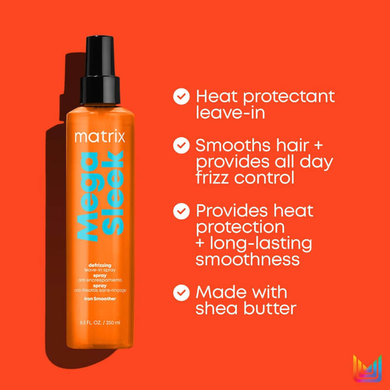 Matrix Mega Sleek Iron Smoother Spray 250ml/8.5oz