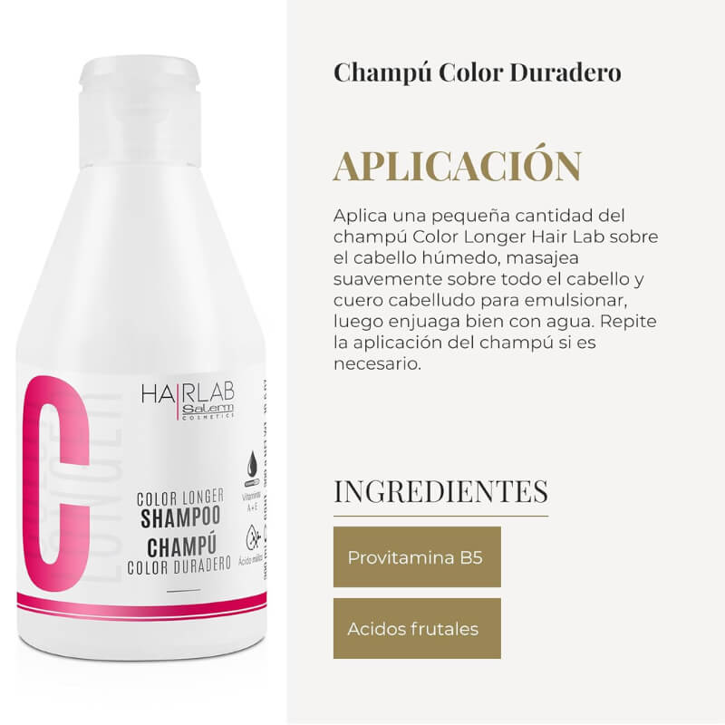 Salerm Color Longer shampoo 300ml/10.6oz.